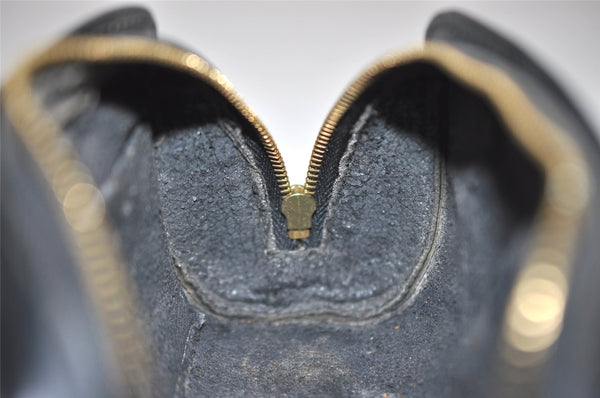 Authentic Louis Vuitton Epi Dauphine Cosmetic Pouch Black M48442 LV Junk 9365I