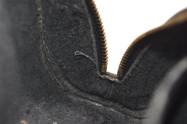 Authentic Louis Vuitton Epi Dauphine Cosmetic Pouch Black M48442 LV Junk 9365I