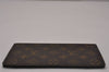 Authentic Louis Vuitton Monogram Bifold Long Wallet Purse 2Set Brown LV 9366I