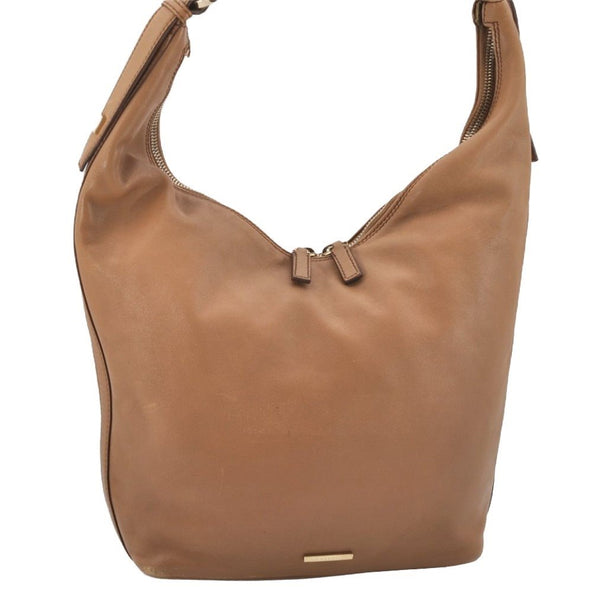 Authentic GUCCI Vintage Shoulder Hand Bag Purse Leather 0014288 Brown 9367I