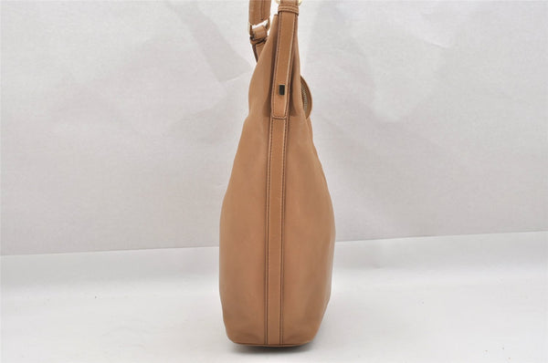 Authentic GUCCI Vintage Shoulder Hand Bag Purse Leather 0014288 Brown 9367I