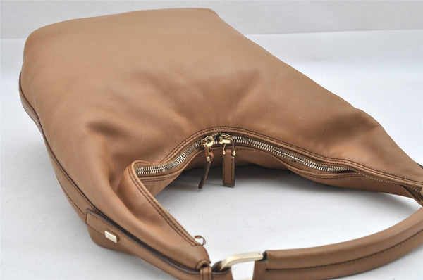 Authentic GUCCI Vintage Shoulder Hand Bag Purse Leather 0014288 Brown 9367I