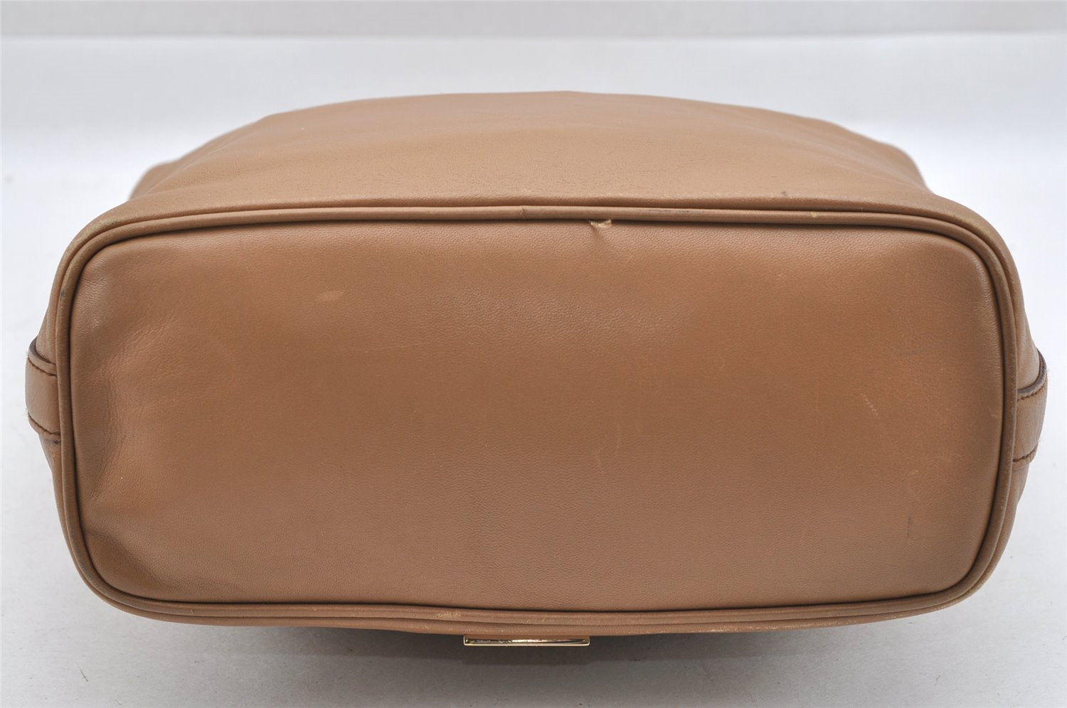 Authentic GUCCI Vintage Shoulder Hand Bag Purse Leather 0014288 Brown 9367I