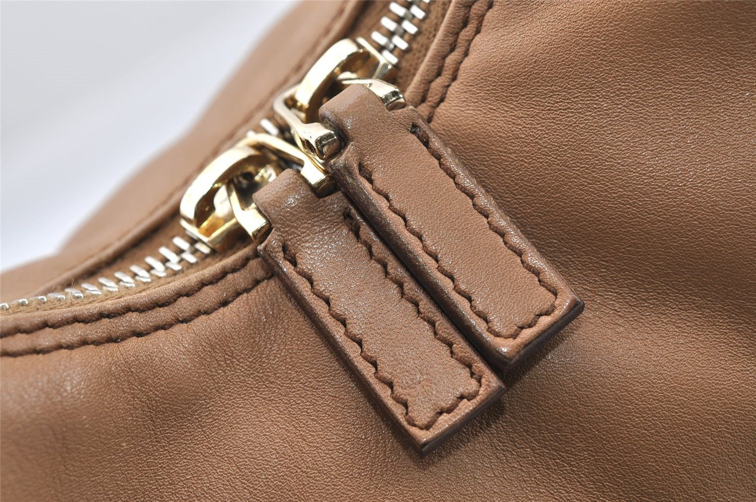 Authentic GUCCI Vintage Shoulder Hand Bag Purse Leather 0014288 Brown 9367I