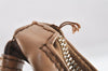 Authentic GUCCI Vintage Shoulder Hand Bag Purse Leather 0014288 Brown 9367I