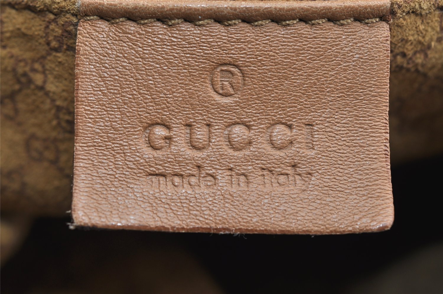 Authentic GUCCI Vintage Shoulder Hand Bag Purse Leather 0014288 Brown 9367I