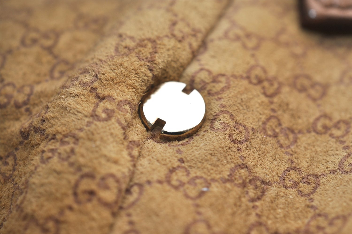 Authentic GUCCI Vintage Shoulder Hand Bag Purse Leather 0014288 Brown 9367I