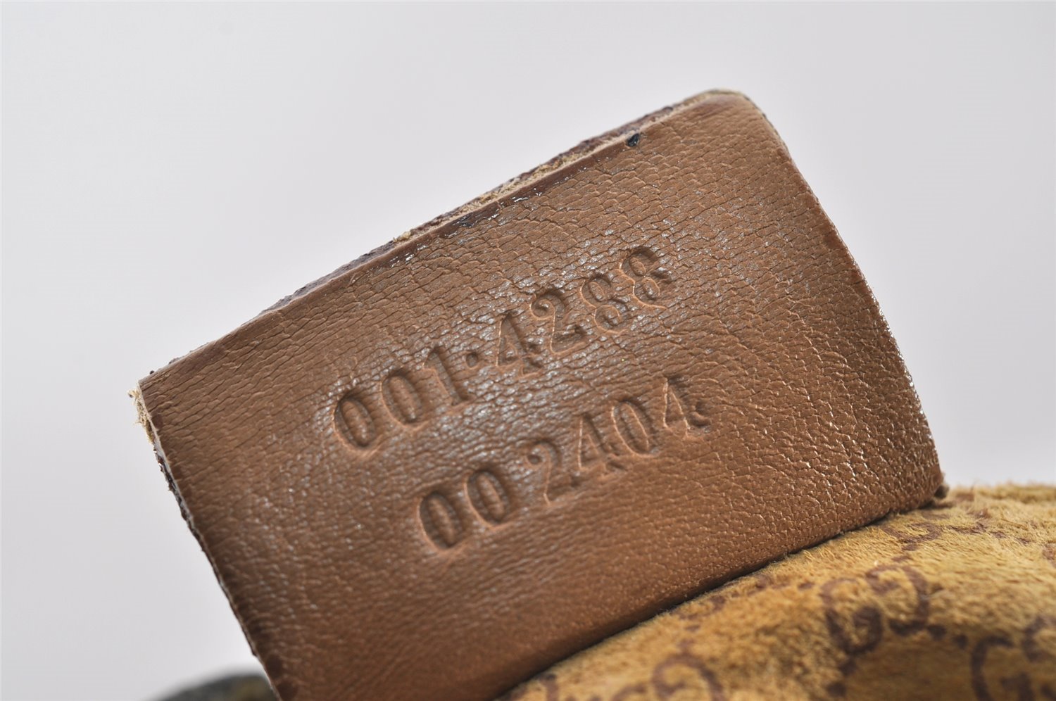 Authentic GUCCI Vintage Shoulder Hand Bag Purse Leather 0014288 Brown 9367I