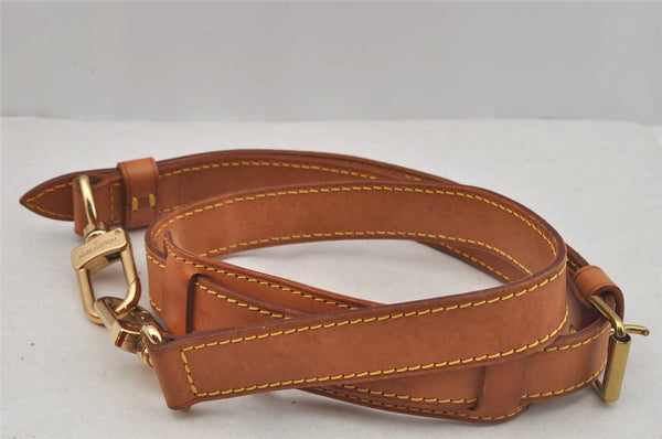 Authentic Louis Vuitton Leather Shoulder Strap Beige 36-43.3" LV 9369I