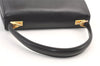 Authentic GUCCI Vintage Shoulder Hand Bag Purse Leather Navy Blue 9369J