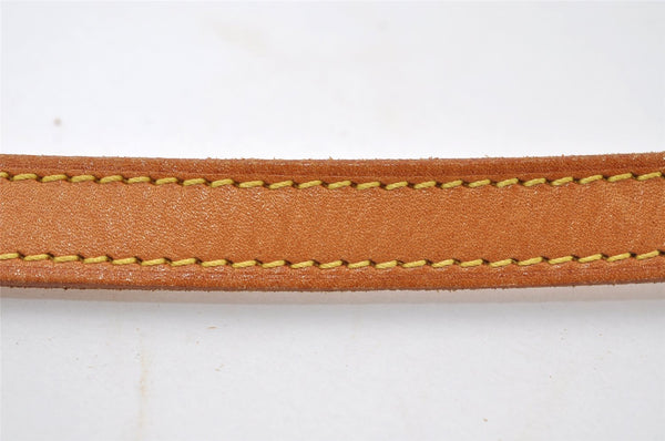 Authentic Louis Vuitton Leather Shoulder Strap Beige 39.4" LV 9370I