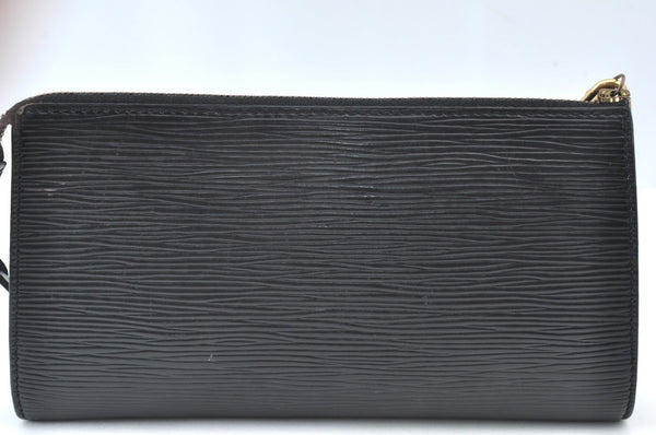 Authentic Louis Vuitton Epi Pochette Accessoires Pouch Black M52952 LV 9371H
