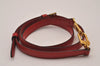 Authentic Louis Vuitton Leather Shoulder Strap Red 40.9-48" LV 9371I