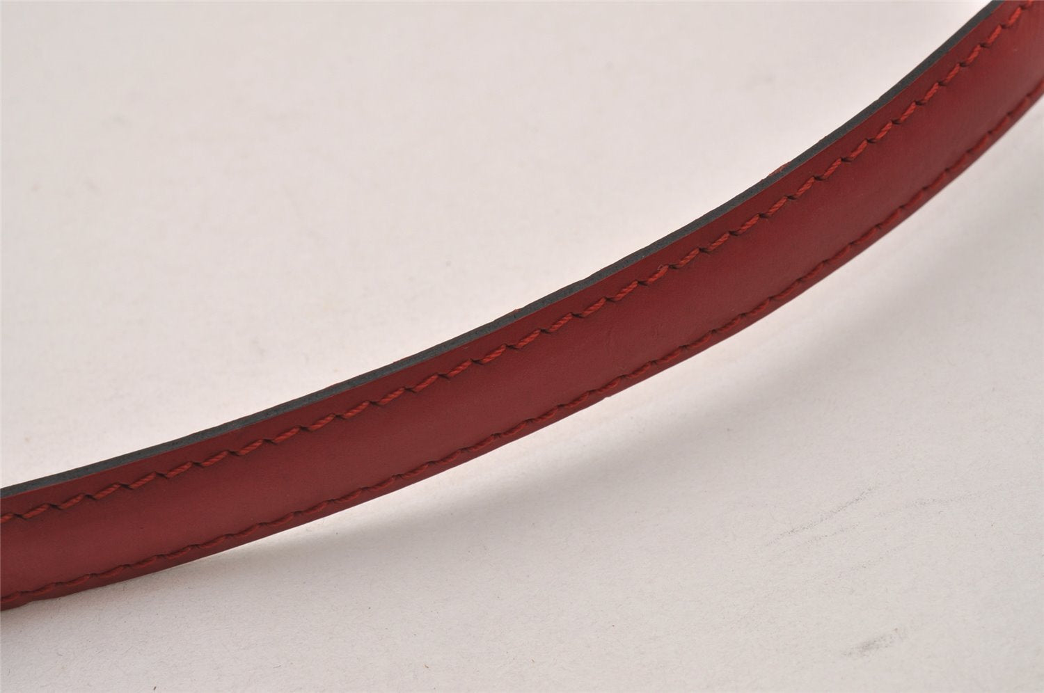 Authentic Louis Vuitton Leather Shoulder Strap Red 40.9-48