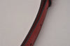 Authentic Louis Vuitton Leather Shoulder Strap Red 40.9-48" LV 9371I