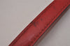 Authentic Louis Vuitton Leather Shoulder Strap Red 40.9-48" LV 9371I