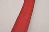 Authentic Louis Vuitton Leather Shoulder Strap Red 40.9-48" LV 9371I