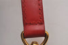 Authentic Louis Vuitton Leather Shoulder Strap Red 40.9-48" LV 9371I