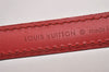 Authentic Louis Vuitton Leather Shoulder Strap Red 40.9-48" LV 9371I