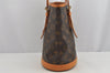 Authentic Louis Vuitton Monogram Bucket PM Shoulder Tote Bag M42238 Junk 9371J