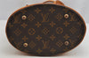 Authentic Louis Vuitton Monogram Bucket PM Shoulder Tote Bag M42238 Junk 9371J