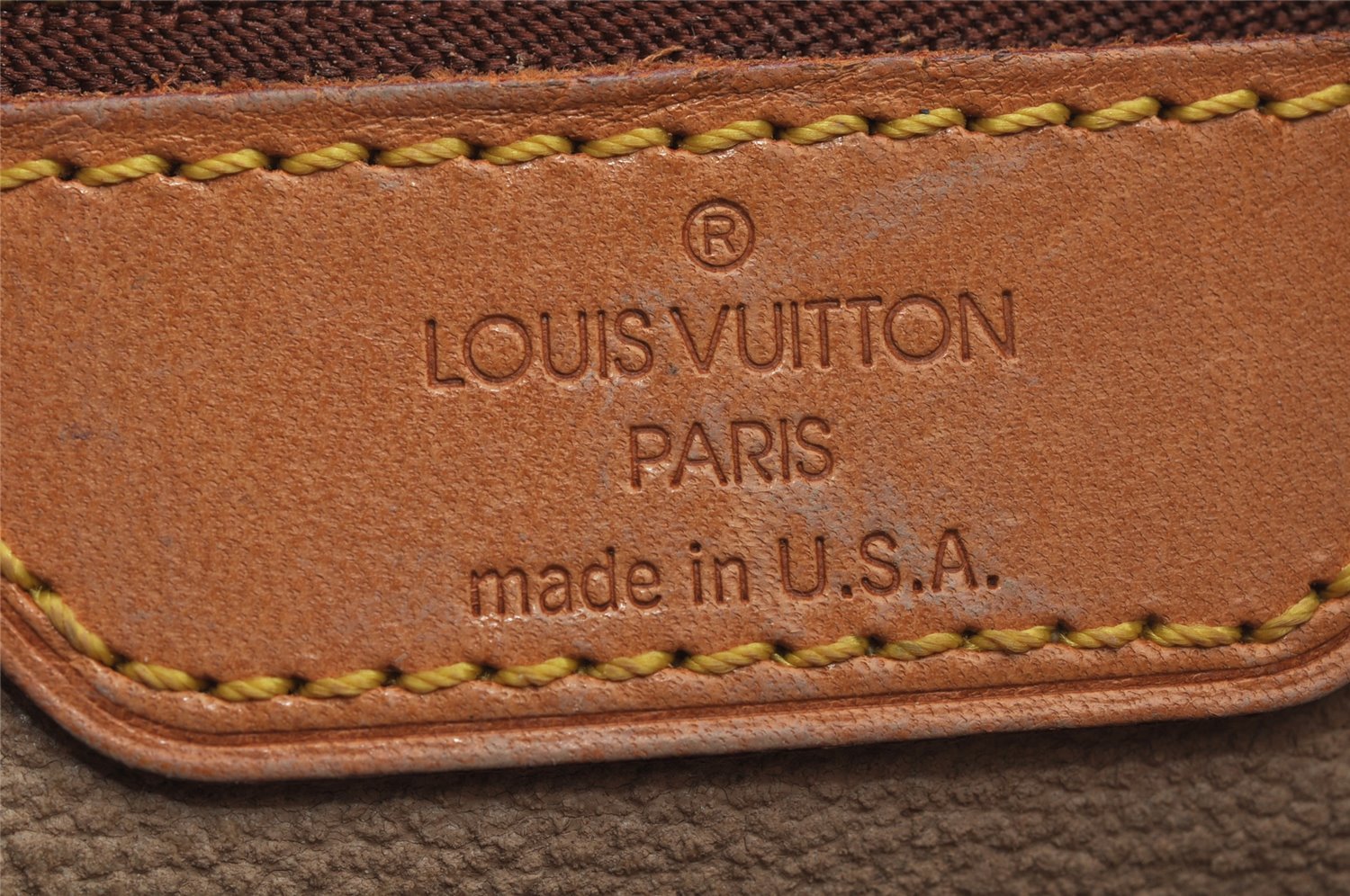 Authentic Louis Vuitton Monogram Bucket PM Shoulder Tote Bag M42238 Junk 9371J