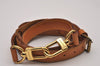 Authentic Louis Vuitton Leather Shoulder Strap Beige 36.4-43.5" LV 9372I