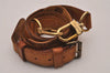 Authentic Louis Vuitton Leather Shoulder Strap Beige 43.3-50" LV 9373I