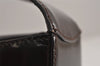 Authentic GUCCI Vintage Shoulder Hand Bag Purse GG Enamel Brown 9373J