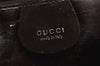 Authentic GUCCI Vintage Shoulder Hand Bag Purse GG Enamel Brown 9373J