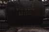 Authentic GUCCI Vintage Shoulder Hand Bag Purse GG Enamel Brown 9373J