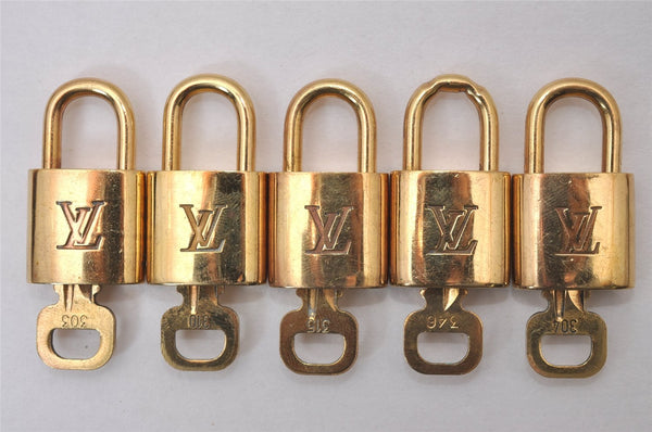 Authentic Louis Vuitton Padlock & Keys 10Set LV 9374I