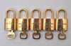 Authentic Louis Vuitton Padlock & Keys 10Set LV 9374I