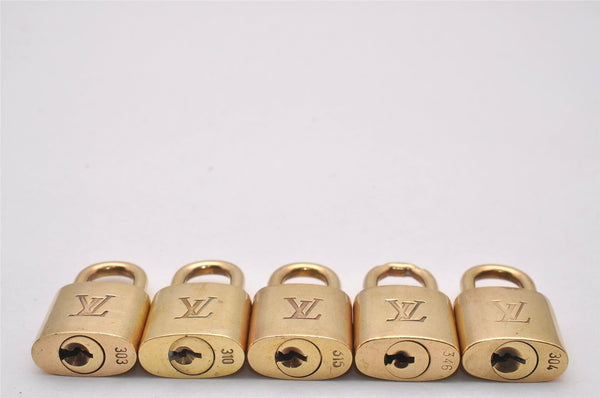 Authentic Louis Vuitton Padlock & Keys 10Set LV 9374I