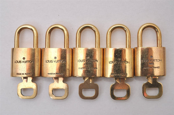 Authentic Louis Vuitton Padlock & Keys 10Set LV 9374I