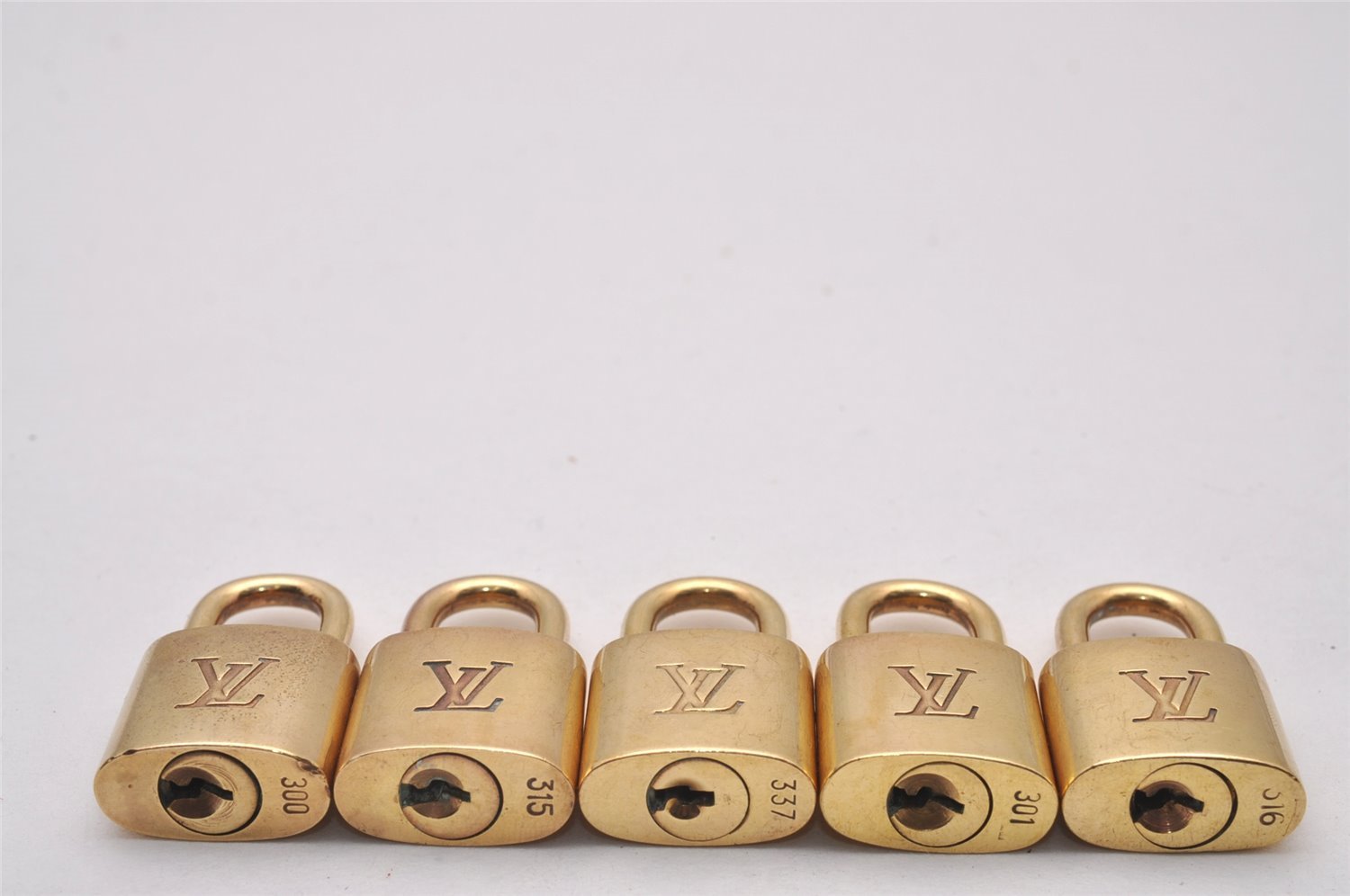 Authentic Louis Vuitton Padlock & Keys 10Set LV 9374I