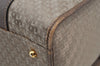Authentic GUCCI Hand Boston Bag Purse GG Canvas Leather Brown Junk 9375I