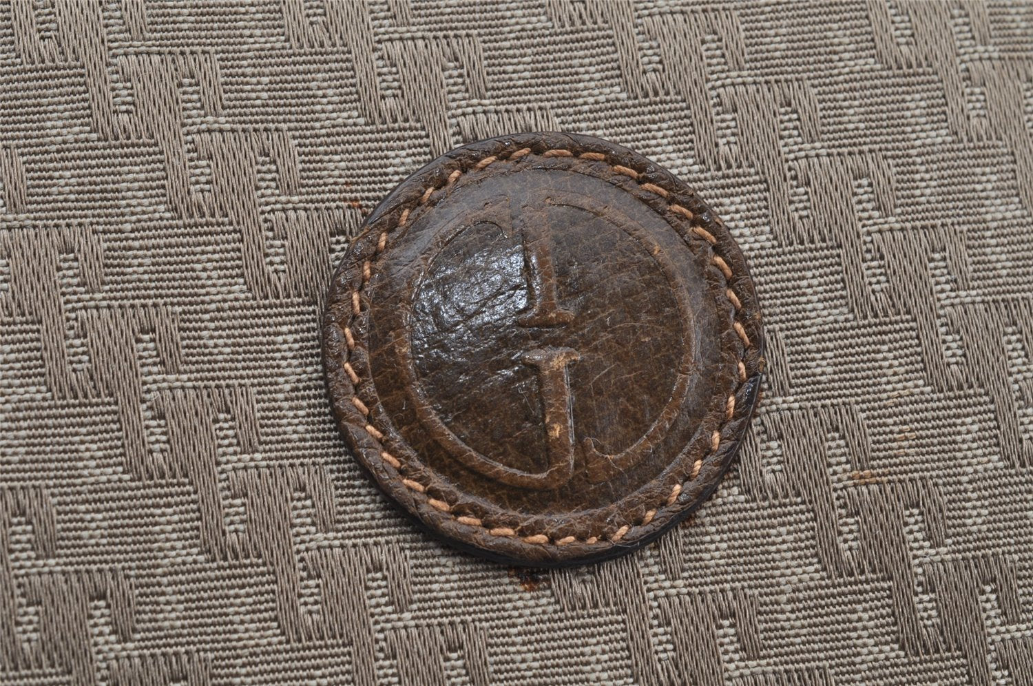 Authentic GUCCI Hand Boston Bag Purse GG Canvas Leather Brown Junk 9375I