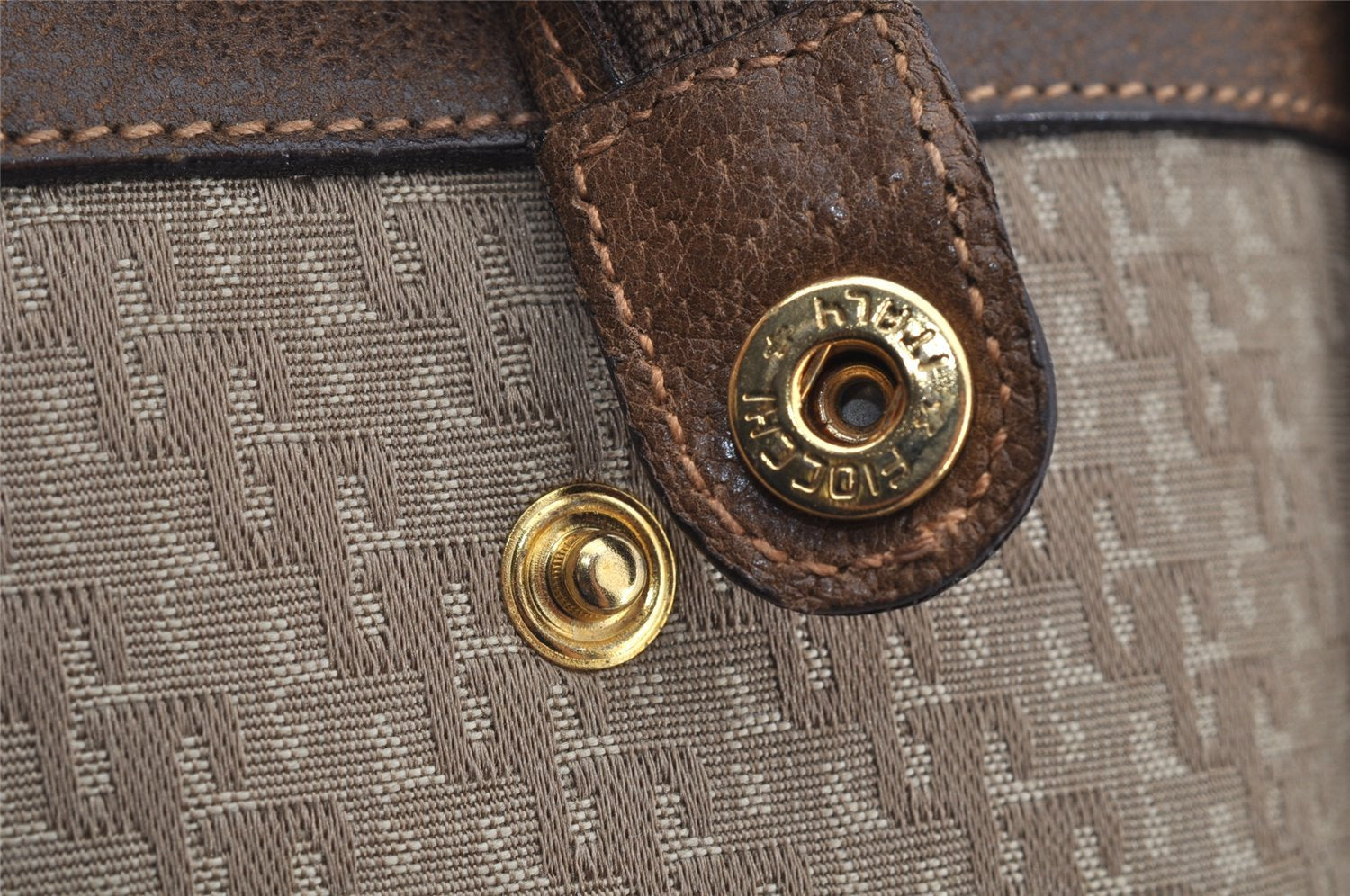 Authentic GUCCI Hand Boston Bag Purse GG Canvas Leather Brown Junk 9375I