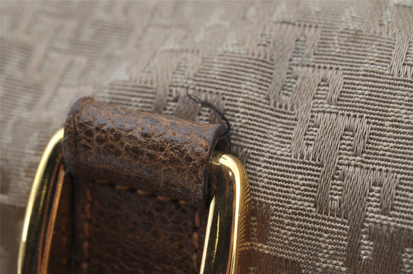 Authentic GUCCI Hand Boston Bag Purse GG Canvas Leather Brown Junk 9375I