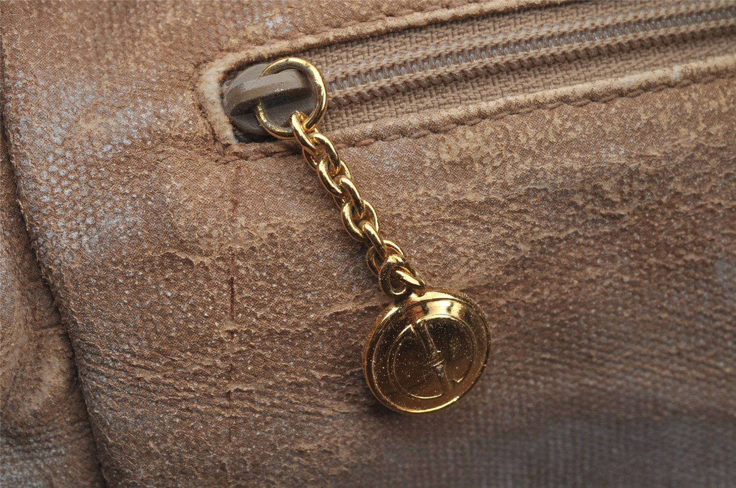 Authentic GUCCI Hand Boston Bag Purse GG Canvas Leather Brown Junk 9375I