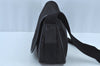 Authentic FENDI Zucchino Shoulder Cross Bag Purse Canvas Leather Black 9376G