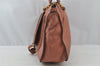 Authentic Chloe Marcie Leather 2Way Shoulder Hand Bag Purse Brown Pink 9377I