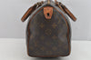 Authentic Louis Vuitton Monogram Speedy 25 Boston Hand Bag M41528 LV 9379J