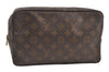Auth Louis Vuitton Monogram Trousse Toilette 28 Clutch Hand Bag M47522 LV 9380J