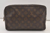 Auth Louis Vuitton Monogram Trousse Toilette 28 Clutch Hand Bag M47522 LV 9380J