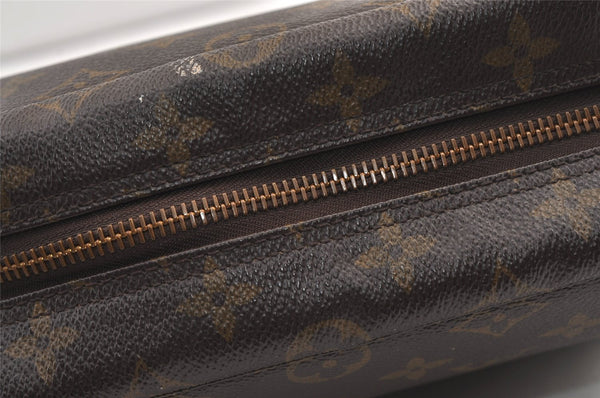 Auth Louis Vuitton Monogram Trousse Toilette 28 Clutch Hand Bag M47522 LV 9380J