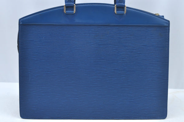Authentic Louis Vuitton Epi Riviera Hand Bag Blue M48185 LV Junk 9382G