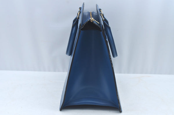 Authentic Louis Vuitton Epi Riviera Hand Bag Blue M48185 LV Junk 9382G