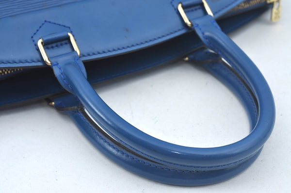 Authentic Louis Vuitton Epi Riviera Hand Bag Blue M48185 LV Junk 9382G